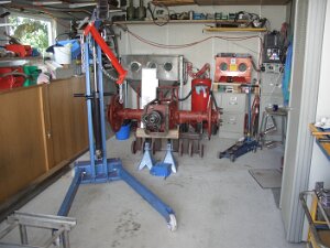 Hürlimann D100S 20080720 Demontage Getriebe Chassy